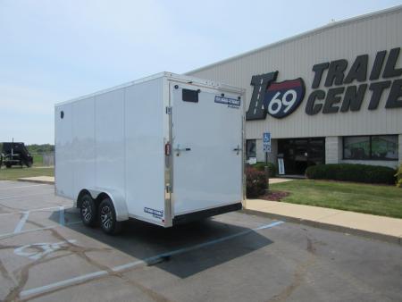 New 2026 Sure-Trac 7 x 16 STW8416TA-100 Cargo / Enclosed Trailer 10K / 12-inch Additional Height / Translucent Roof
