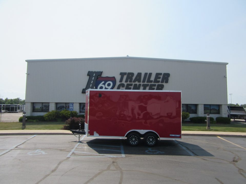 New 2026 Sure-Trac 7 x 16 STW8416TA-100 Cargo / Enclosed Trailer 10K / 12-inch Additional Height / Translucent Roof