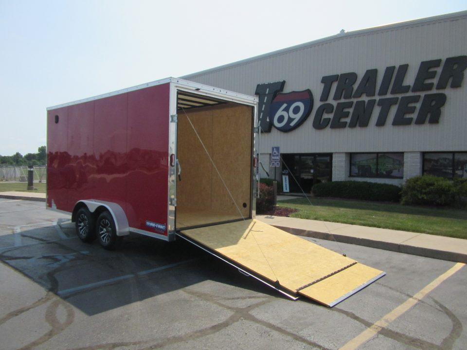 New 2026 Sure-Trac 7 x 16 STW8416TA-100 Cargo / Enclosed Trailer 10K / 12-inch Additional Height / Translucent Roof
