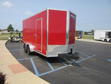 New 2026 Sure-Trac 7 x 16 STW8416TA-100 Cargo / Enclosed Trailer 10K / 12-inch Additional Height / Translucent Roof