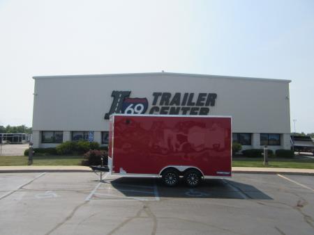 New 2026 Sure-Trac 7 x 16 STW8416TA-100 Cargo / Enclosed Trailer 10K / 12-inch Additional Height / Translucent Roof