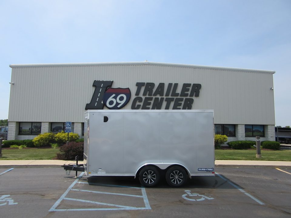 New 2026 Sure-Trac 7 x 14 STW8414TA Cargo / Enclosed Trailer 7K