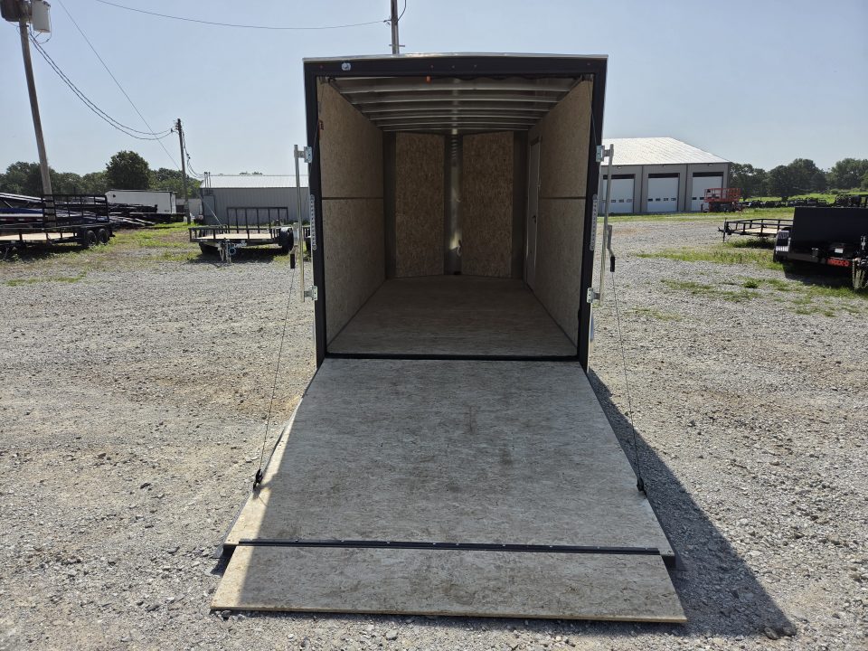 New 2026 H&H 7X14 TANDEM 7K CARGO W/ 7' HEIGHT SCREWLESS EXTERIOR & REAR RAMP DOOR
