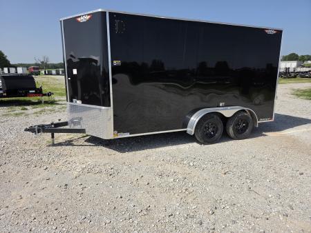 New 2026 H&H 7X14 TANDEM 7K CARGO W/ 7' HEIGHT SCREWLESS EXTERIOR & REAR RAMP DOOR