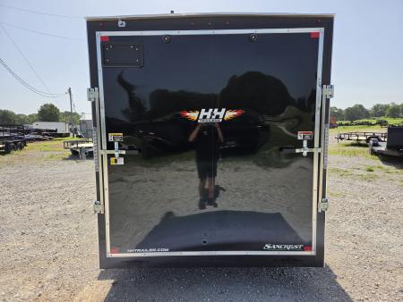 New 2026 H&H 7X14 TANDEM 7K CARGO W/ 7' HEIGHT SCREWLESS EXTERIOR & REAR RAMP DOOR