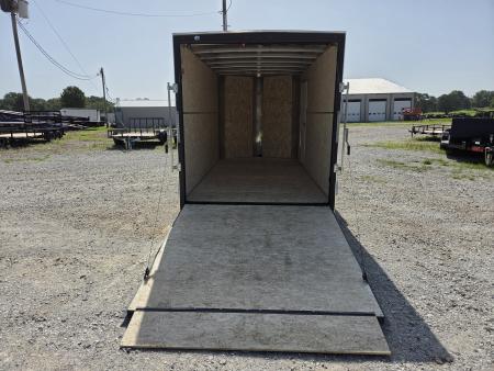New 2026 H&H 7X14 TANDEM 7K CARGO W/ 7' HEIGHT SCREWLESS EXTERIOR & REAR RAMP DOOR
