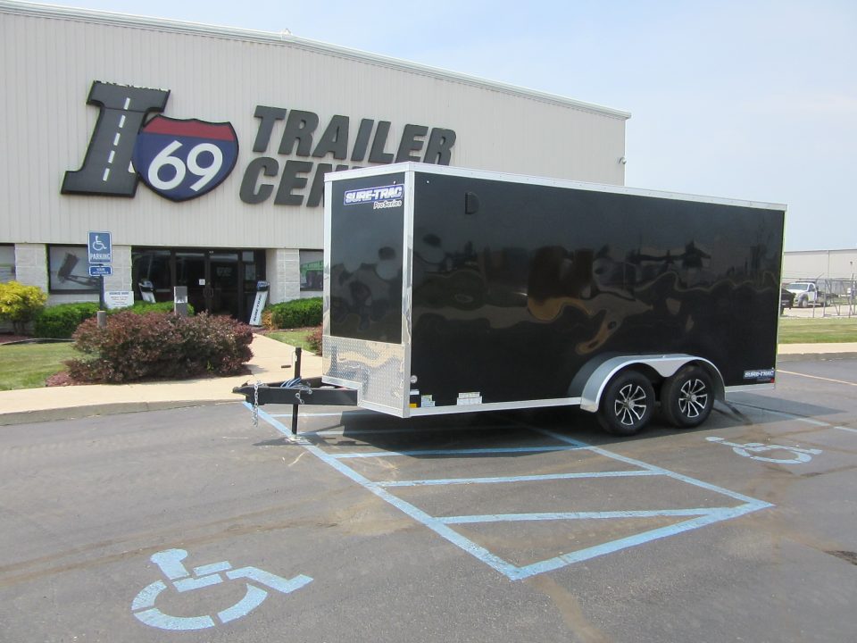 New 2026 Sure-Trac 7 x 16 STW8416TA Cargo / Enclosed Trailer 7K