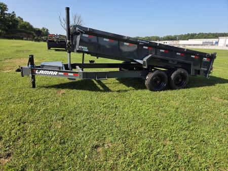 New 2026 Lamar 83X16 TANDEM 16K TELESCOPIC DUMP W/24" SIDES 8K AXLES & 7 GAUGE FLOOR