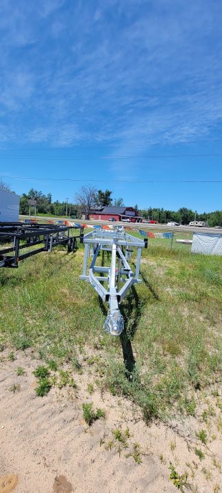 New 2025 Hoosier 24-26 PONTOON SCISSOR LIFT 5K GALVANIZED Boat Trailer