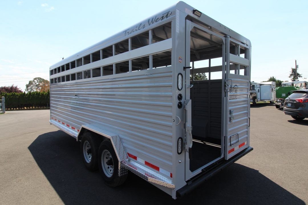 New 2027 Trails West Hotshot 7'6" x 20' Stock / Stock Combo Trailer