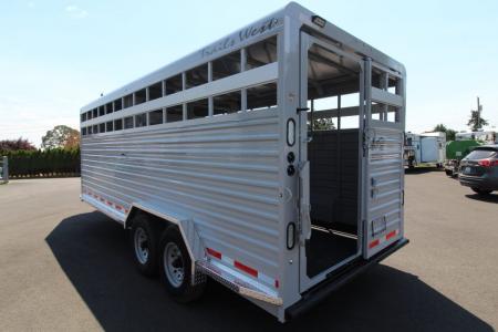 New 2027 Trails West Hotshot 7'6" x 20' Stock / Stock Combo Trailer