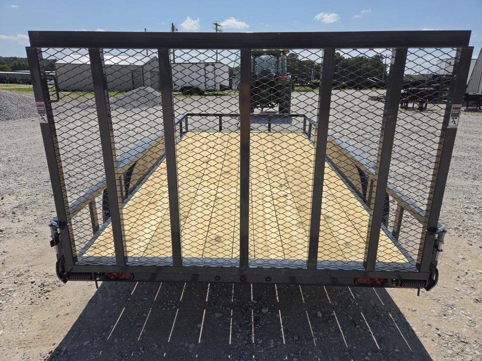 New 2027 Lamar 83X14 TANDEM 7K TUBE TOP UTILITY W/4' SPRING GATE