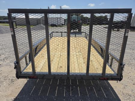 New 2027 Lamar 83X14 TANDEM 7K TUBE TOP UTILITY W/4' SPRING GATE