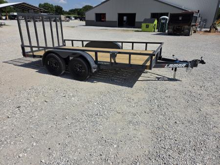 New 2027 Lamar 83X14 TANDEM 7K TUBE TOP UTILITY W/4' SPRING GATE