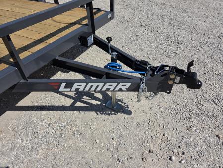 New 2027 Lamar 83X14 TANDEM 7K TUBE TOP UTILITY W/4' SPRING GATE