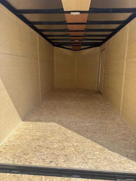 New NEW 2026 7X16 ENCLOSED TRAILER, REAR RAMP. MADE IN CANADA