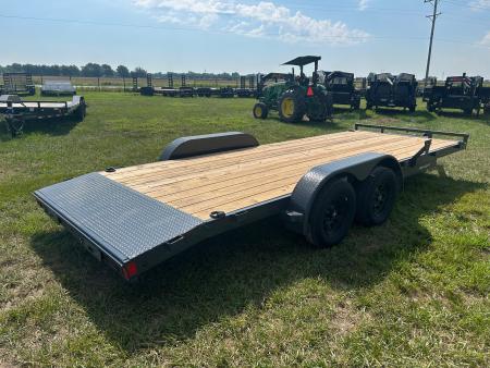 New 2027 Lamar 83x20 Tandem 7K Carhauler w/ 2' Dove & Slide In Ramps