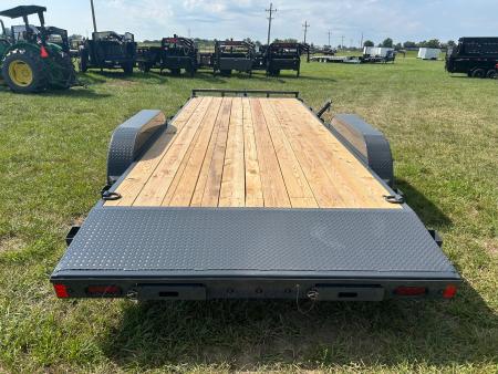 New 2027 Lamar 83x20 Tandem 7K Carhauler w/ 2' Dove & Slide In Ramps