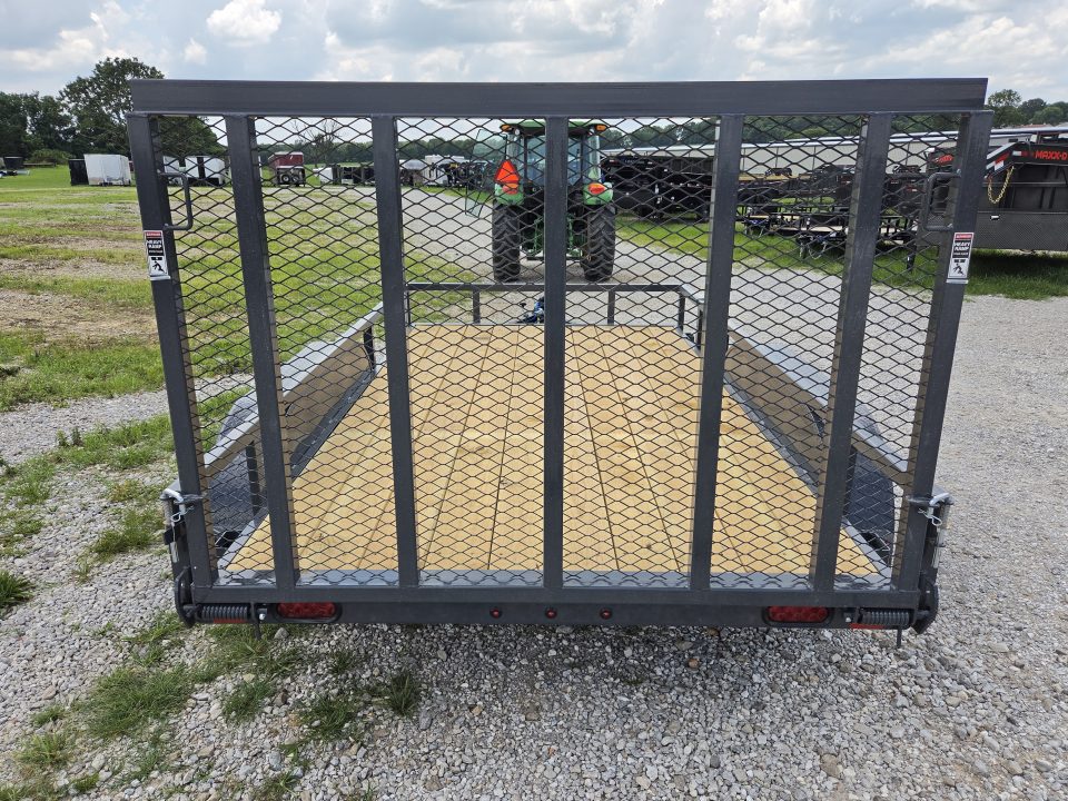 New 2027 Lamar 77X12 TANDEM 7K TUBE TOP UTILITY W/4' SPRING GATE