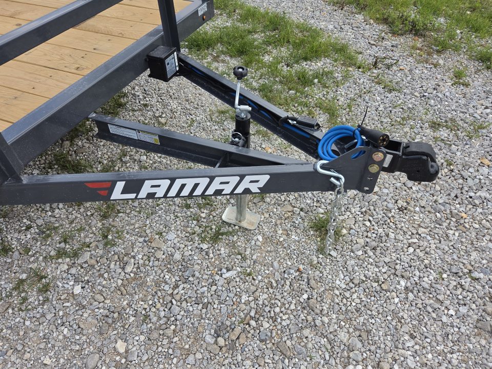 New 2027 Lamar 77X12 TANDEM 7K TUBE TOP UTILITY W/4' SPRING GATE