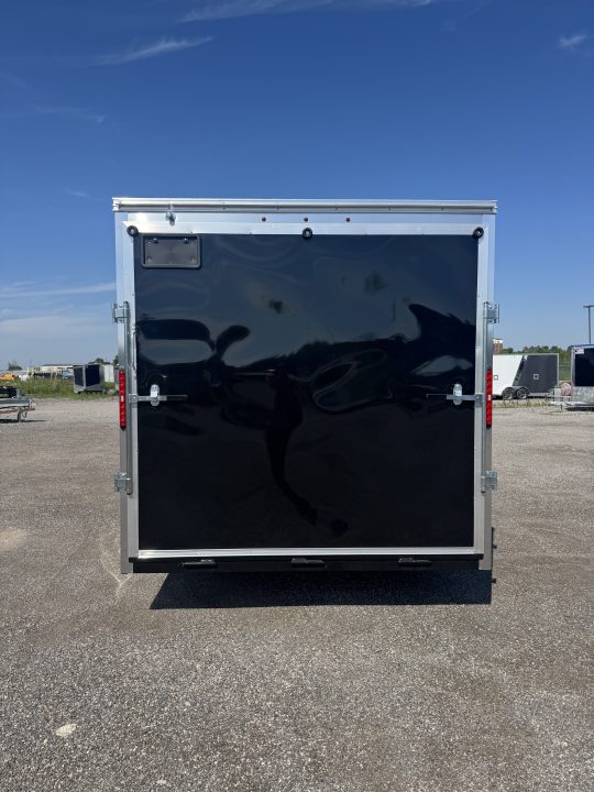 New NEW 2026 7.5X16 ENCLOSED CARGO TRAILER, 7' INSIDE HEIGHT, REAR RAMP - MADE IN CANADA