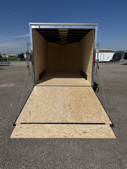 New NEW 2026 7.5X16 ENCLOSED CARGO TRAILER, 7' INSIDE HEIGHT, REAR RAMP - MADE IN CANADA