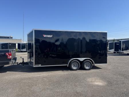New NEW 2026 7.5X16 ENCLOSED CARGO TRAILER, 7' INSIDE HEIGHT, REAR RAMP - MADE IN CANADA