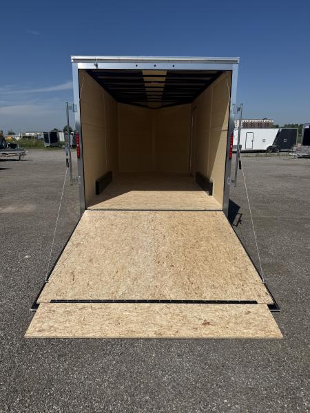 New NEW 2026 7.5X16 ENCLOSED CARGO TRAILER, 7' INSIDE HEIGHT, REAR RAMP - MADE IN CANADA