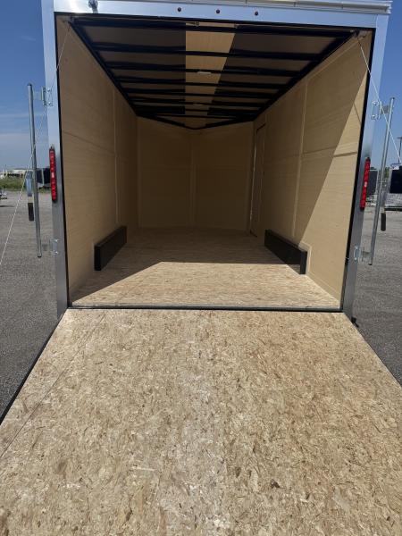 New NEW 2026 7.5X16 ENCLOSED CARGO TRAILER, 7' INSIDE HEIGHT, REAR RAMP - MADE IN CANADA