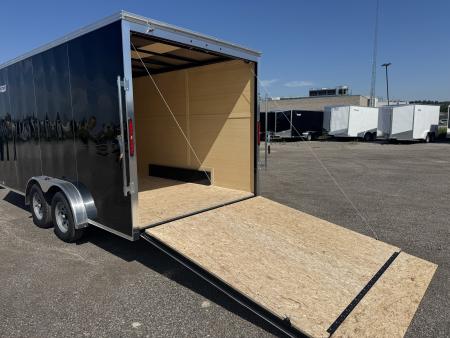 New NEW 2026 7.5X16 ENCLOSED CARGO TRAILER, 7' INSIDE HEIGHT, REAR RAMP - MADE IN CANADA
