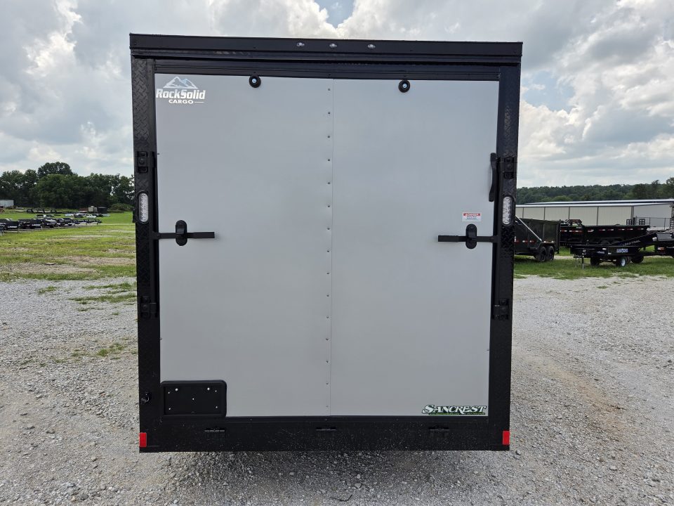 New 2026 Rock Solid 7X16 TANDEM 7K CARGO W/BLACKOUT TRIM 7' HEIGHT & RAMP DOOR