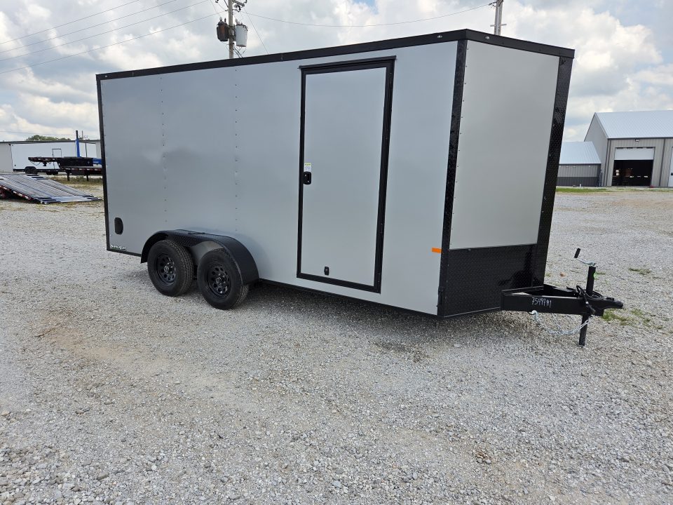 New 2026 Rock Solid 7X16 TANDEM 7K CARGO W/BLACKOUT TRIM 7' HEIGHT & RAMP DOOR