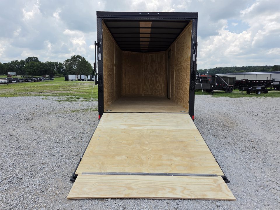 New 2026 Rock Solid 7X16 TANDEM 7K CARGO W/BLACKOUT TRIM 7' HEIGHT & RAMP DOOR
