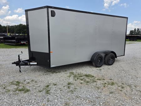 New 2026 Rock Solid 7X16 TANDEM 7K CARGO W/BLACKOUT TRIM 7' HEIGHT & RAMP DOOR
