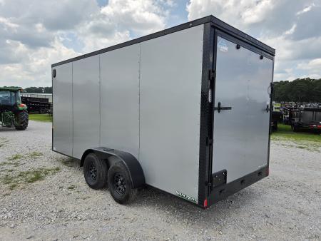 New 2026 Rock Solid 7X16 TANDEM 7K CARGO W/BLACKOUT TRIM 7' HEIGHT & RAMP DOOR