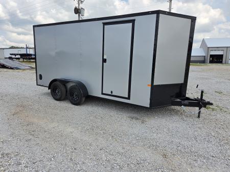 New 2026 Rock Solid 7X16 TANDEM 7K CARGO W/BLACKOUT TRIM 7' HEIGHT & RAMP DOOR