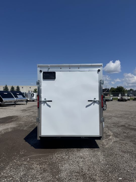 New NEW 2026 6X12 ENCLOSED TRAILER, REAR RAMP. MADE IN CANADA