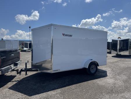 New NEW 2026 6X12 ENCLOSED TRAILER, REAR RAMP. MADE IN CANADA