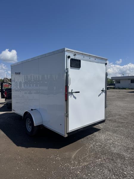 New NEW 2026 6X12 ENCLOSED TRAILER, REAR RAMP. MADE IN CANADA