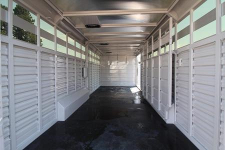 New 2027 Trails West Hotshot 25' w/ Tack Room & Plexi-glass Stock / Stock Combo Trailer