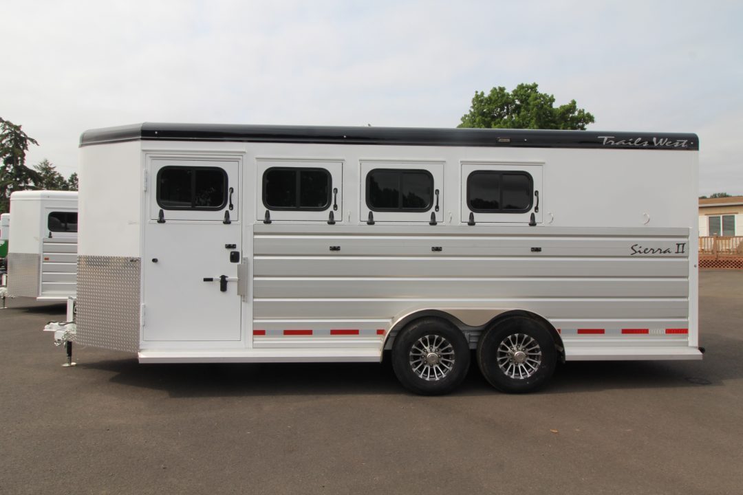 New 2027 Trails West Sierra II Extra Tall 4 Horse Trailer - Escape Door - Stud Divider
