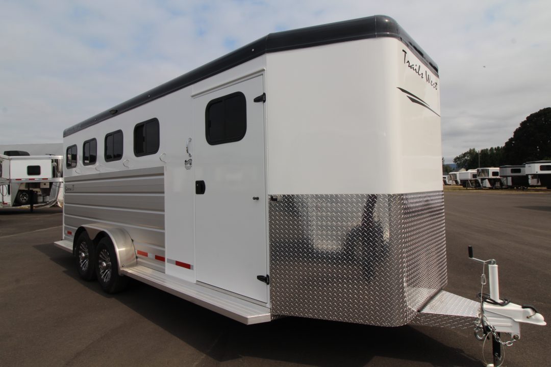 New 2027 Trails West Sierra II Extra Tall 4 Horse Trailer - Escape Door - Stud Divider