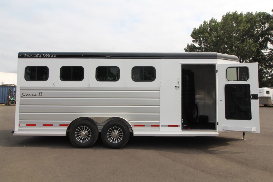 New 2027 Trails West Sierra II Extra Tall 4 Horse Trailer - Escape Door - Stud Divider