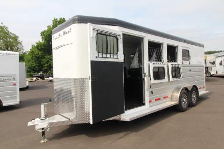 New 2027 Trails West Sierra II Extra Tall 4 Horse Trailer - Escape Door - Stud Divider