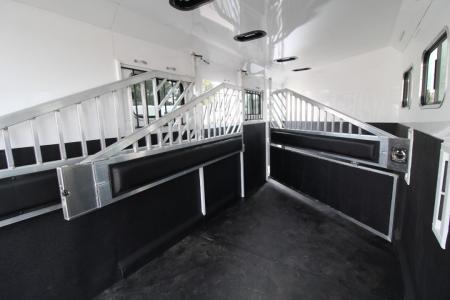 New 2027 Trails West Sierra II Extra Tall 4 Horse Trailer - Escape Door - Stud Divider