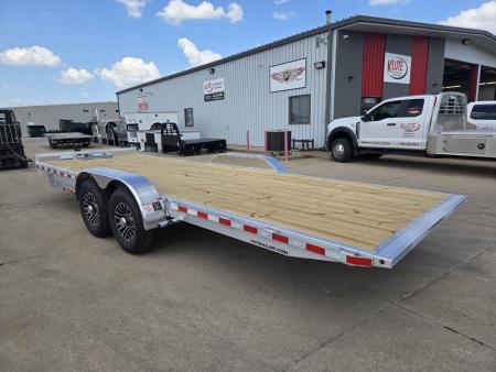 New 2026 H&H Trailers 82x22 Aluminum Electric Tilt Speed Loader 14K Equipment Trailer