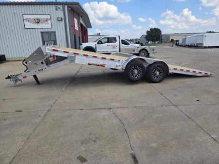 New 2026 H&H Trailers 82x22 Aluminum Electric Tilt Speed Loader 14K Equipment Trailer
