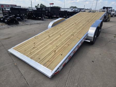 New 2026 H&H Trailers 82x22 Aluminum Electric Tilt Speed Loader 14K Equipment Trailer