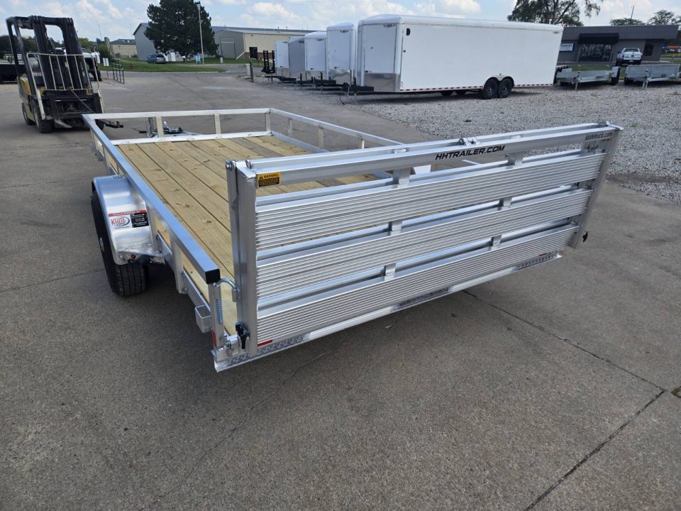 New 2027 H&H Trailers 82x14 Aluminum Rail Side 5K Utility Trailer