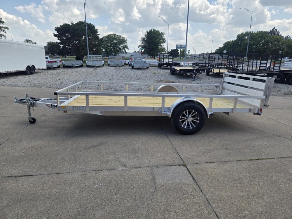New 2027 H&H Trailers 82x14 Aluminum Rail Side 5K Utility Trailer